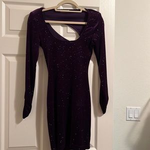 beautiful sparkling purple dress